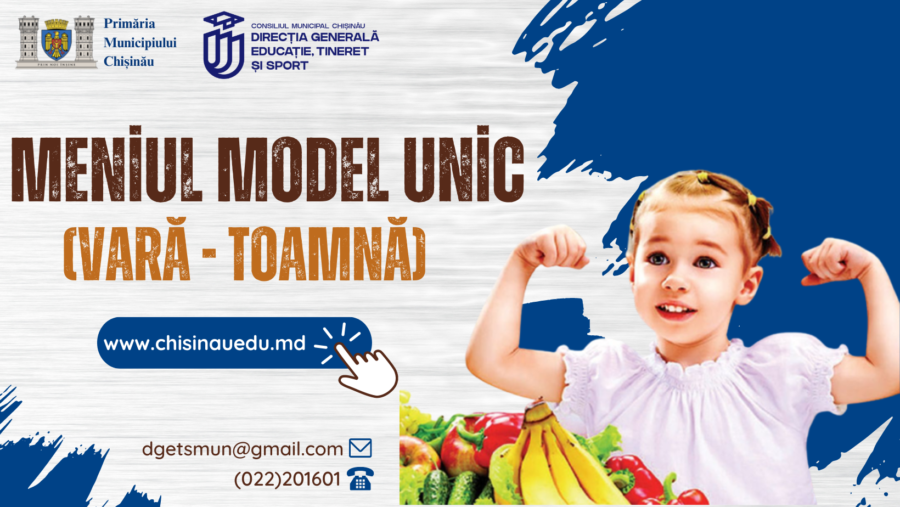 Meniul model unic, sezon (vară – toamnă)